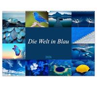 Die Welt in Blau (Wandkalender 2026 DIN A2 quer), CALVENDO Monatskalender: Die Farbe der Gelassenheit , Tag für Tag neu erleben