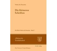Die Werke Notkers des Deutschen, Band 7, Die kleineren Schriften (Tascabile)
