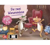 Die zwei Wiesenmäuse. Kamishibai Bildkartenset: Märchen für Kinder von 1-3. Ein Tiermärchen über Zusammenhalt und Hilfsbereitschaft, nacherzählt für Krippenkinder