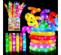 Diealles Shine 12 Pezzi Braccialetti Luminosi Fluorescenti, Starlight Braccialetti Luminosi, Decorazione per Festa Di Compleanno, Bomboniere per Feste per Bambini, Neon Led Natalizie Halloween