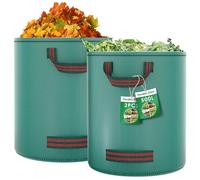 Diealles Shine 2X 500L Sacchi Giardinaggio, Sacchi per Rifiuti da Giardino con 4 Maniglie, Autoportante, Impermeabile, Sacco Raccogli Foglie Durevole Resistente alla Corrosione