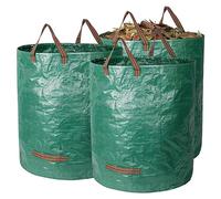 Diealles Shine 3X 272L Sacchi Giardinaggio, Sacchi per Rifiuti da Giardino con 3 Maniglie, Autoportante, Impermeabile, Sacco Raccogli Foglie Durevole Resistente alla Corrosione