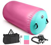 Diealles Shine Air Roll, 100x60cm Rullo ad Aria Gonfiabile Rotondo, Rotolo Gonfiabile con Pompa Elettrica e Borsa per il Trasporto, Air Barrel Gymnastics Roller per Allenamento Fitness Yoga