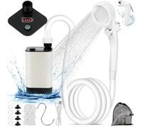 Diealles Shine Doccia Da Campeggio, Doccia Portatile con Pompa, Doccia Campeggio con Batteria 5200mAh, Doccia Portatile da Viaggio, Giardino, Lavaggio Auto
