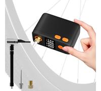 Diealles Shine Pompa per Bicicletta Portatile, 120 PSI Mini Pompa Elettrica Bici con Manometro, Spegnimento Automatico, Mini Compressore per Bici per Bici da Corsa, E-Bike, MTB e City Bike