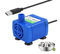 Diealles Shine Pompa per Fontana Gatti USB, Pompa di Ricambio Fontanella Gatti per 2L Fontana per Gatti