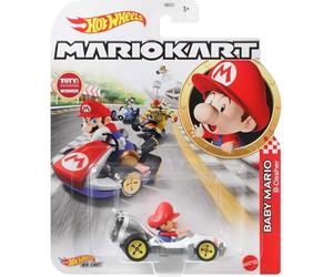 DieCast Hotwheels Mario Kart Baby Mario, B-Dasher (2020 Toty Winner)