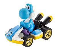 DieCast Hotwheels Mario Kart Yoshi (Standard Kart), scala 1:64, azzurro