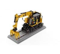 DIECAST MASTER DM85661 CAT M323F RAILROAD WHEELED EXCAVATOR 1:50 Modellino
