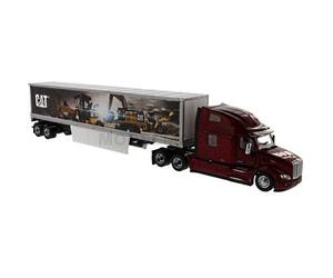 DIECAST MASTERS 85665 Peterbilt 579 Day Cab w/Cat Mural Trailers DIECAST MASTERS