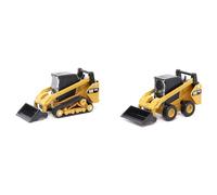 Diecast Masters | Scala 1:64 Cat 272D2 Skid Steer Loader & Cat 297D2 Compact Track Loader Twin Pack | Modello 84647CS