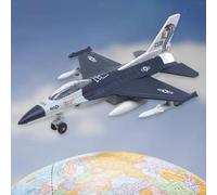 Diecast Pull Back American Fighter Model Aircraft Display Stand da
