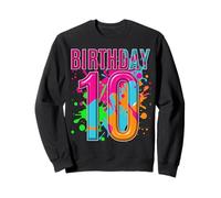 Dieci 10 anni 10° compleanno Happy Birthday Boy 10 Years Old Felpa
