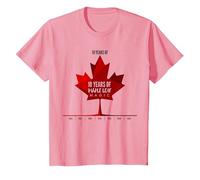 Dieci Anni di Foglia d'Acero Magic Canada Regalo di Compleanno Maglietta, Bambini, Rosa, 3 Anni