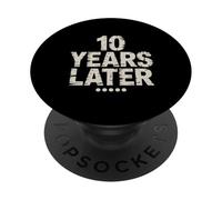 Dieci anni dopo divertente 10 anni festa di compleanno PopSockets PopGrip Adesivo