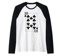Dieci di mazze | Modern Royalty Royal Flush Group Costume Maglia con Maniche Raglan
