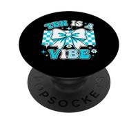 Dieci è un proprietario di pietra miliare decennale della festa di decennio di atmosfera PopSockets PopGrip Adesivo