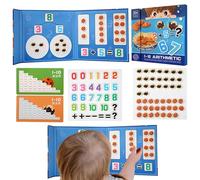 Dieci fotogrammi, set magnetico di dieci fotogrammi | Contatori colorati, numerici magnetici per addizione e sottrazione - Giochi di matematica per la scuola materna, giocattoli di conteggio ma