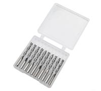 Dieci frese in carburo solido ad alte prestazioni progettate specificamente per l'uso in router CNC per una rapida rimozione del truciolo durante le operazioni