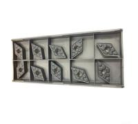 Dieci lame in carburo ad alte prestazioni progettate specificamente per la lavorazione dei metalli