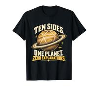 Dieci Lati Un Pianeta Zero Spiegazioni Saturno Scienza Maglietta