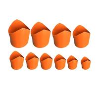Dieci modelli di sella per tubi di precisione, kit per tagliare tubi idraulici, tubi in metallo, isolanti, per strumenti di installazione, taglio accurato del bordo ad arco Gfm604 (arancione, 10 cm)