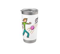 Dieci Pin Bowling Bicchiere termico in acciaio inox doppia parete