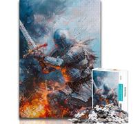 Dieci puzzle di cavalieri angelici medievali per adolescenti, puzzle da 1000 pezzi, giochi educativi, decorazioni per la casa, ideali come regalo per tutta la famiglia (50x75cm)