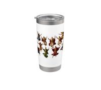 Dieci Signori che saltano: I dieci comandamenti Vector Design Bicchiere termico in acciaio inox doppia parete