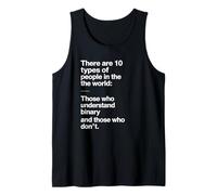 Dieci Tipi di Persone Binario Scherzo Coder Design Canotta