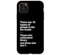 Dieci Tipi Di Persone Binario Scherzo Coder Design Custodia per iPhone 11 Pro Max