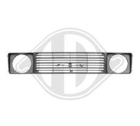 DIEDERICHS Griglia Del Radiatore Adatta Per Suzuki SJ 410 Cabrio OS Nero Argento