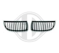 DIEDERICHS Griglia Radiatore SX per BMW 3er Touring E91 E90 Cromo/Nero
