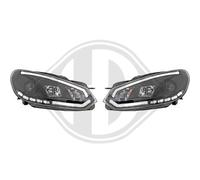 DIEDERICHS Kit Fari Sinistro Destro Alogeno Per VW Golf VI 5K1 AJ5