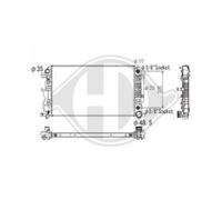DIEDERICHS Radiatore Acqua Motore Alluminio per Mercedes-Benz Sprinter 35-T