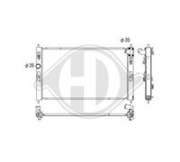 DIEDERICHS Radiatore Acqua Radiatore Motore Alluminio per Mitsubishi Lancer VIII