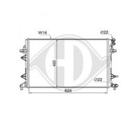 RADIATORE DI RAFFREDDAMENTO AUSILIARIO COMPATIBILE CON VW Jetta III