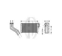 DIEDERICHS Scambiatore Di Calore Interno Per Renault Megane Scenic DCM1209