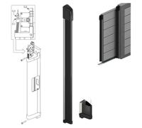 Dieffematic Bordo Sensibile Sicurezza Costa per Cancello Scorrevole - Protezione Urti, Lunghezza 1,7 Metri
