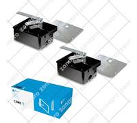 Dieffematic CAME U1985 Kit Casse Fondazione per Motore Interrato FROG-CF - Acciaio Cataforesi, 2 Pezzi