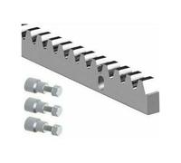 Dieffematic Cremagliera per Cancello Scorrevole - Acciaio Zincato 30x12 mm, Modulo M4
