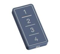 Dieffematic F0-TX4-FB-MF Trasmettitore Copiatore Multifrequenza 4 Canali - Telecomando Universale Autoapprendimento Rolling Code Blue Avio