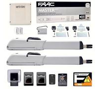 Dieffematic FAAC 415 L Kit Automazione Cancello Battente 2 Ante Elettrico 230V per Uso Residenziale