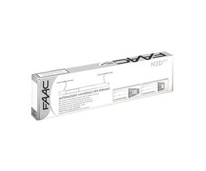 Dieffematic FAAC Kit Automazione Persiana Universale - per 1 e 2 Ante, Arresto Finecorsa, Marrone RAL 8017