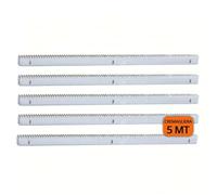 Dieffematic Kit Cremagliera per Cancello Scorrevole - 5 Metri Acciaio Zincato M4 30x12mm con Nottolini a Saldare