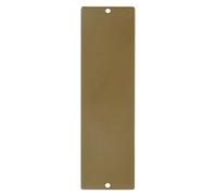 Dieffematic Placca Cieca Copri Foro Avvolgitore Tapparella - Interasse 142 mm, Metallo Bronzo RAL 1036