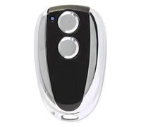 Dieffematic Prastel TC2E Trasmettitore Rolling Code 2 Canali - Telecomando 433.920 MHz Automazione Cancelli Garage - Nero Cromato