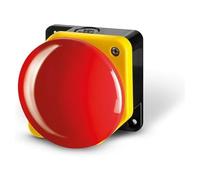 Dieffematic Pulsante Emergenza Fungo NC - Arresto Sicurezza Cancello Automatico Battente Scorrevole - Rosso Ø90mm