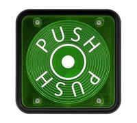 Dieffematic Push-C1 Nologo Trasmettitore Radio a Muro - 433,92 MHz, Codice Fisso e Rolling HCS, IP54, CR2032