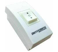 Dieffematic RS02 Pulsante Interruttore Esterno per Motore Serranda Elettrica 220V - Montaggio a Parete - 86x86 mm